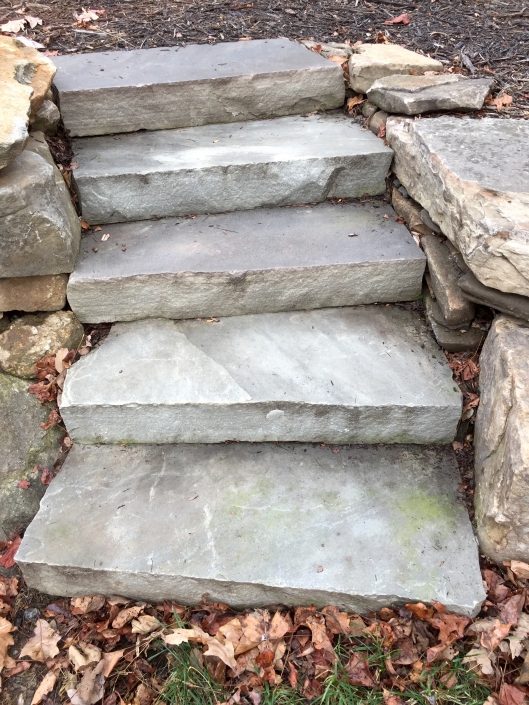 Sandstone Steps with Boulder Edging, North Carolina 2016